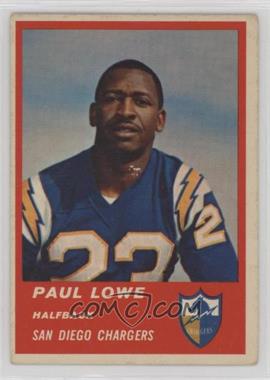 1963 Fleer - [Base] #69 - Paul Lowe