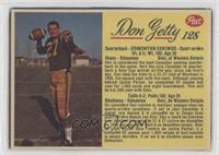 Don Getty [Good to VG‑EX]