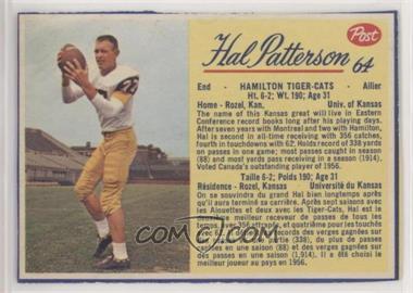 1963 Post CFL - [Base] #64 - Hal Patterson [Good to VG‑EX]