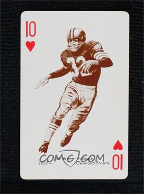 1963 Stancraft Playing Cards - [Base] - Green Back #10H - Jim Brown