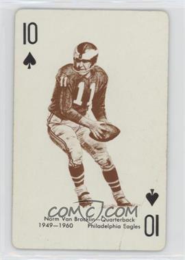 1963 Stancraft Playing Cards - [Base] - Green Back #10S - Norm Van Brocklin [Good to VG‑EX]