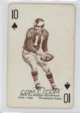 1963 Stancraft Playing Cards - [Base] - Green Back #10S - Norm Van Brocklin [Good to VG‑EX]