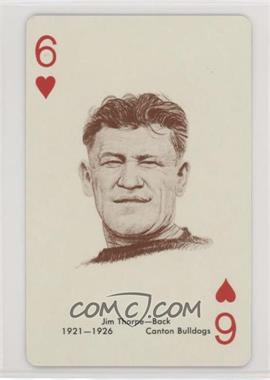 1963 Stancraft Playing Cards - [Base] - Green Back #6H - Jim Thorpe