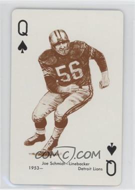 1963 Stancraft Playing Cards - [Base] - Green Back #QS - Joe Schmidt