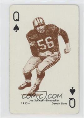1963 Stancraft Playing Cards - [Base] - Green Back #QS - Joe Schmidt