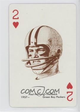 1963 Stancraft Playing Cards - [Base] - Red Back #2H - Paul Hornung