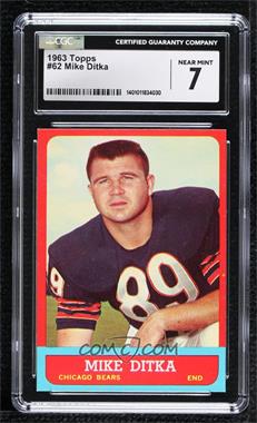 1963 Topps - [Base] #62 - Mike Ditka [CGC 7 Near Mint]