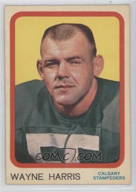 1963 Topps CFL - [Base] #19 - Wayne Harris