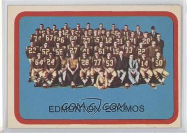 1963 Topps CFL - [Base] #29 - Edmonton Eskimos (CFL) Team