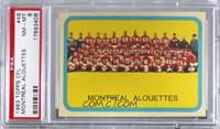 Montreal Alouettes (CFL) Team [PSA 8 NM‑MT]