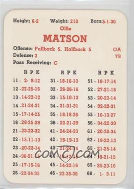 1964 APBA Football 1963 Season - [Base] #_OLMA - Ollie Matson