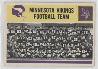 1964 Philadelphia - [Base] #111 - Minnesota Vikings Team