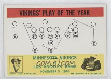 1964 Philadelphia - [Base] #112 - Vikings' Play of the Year