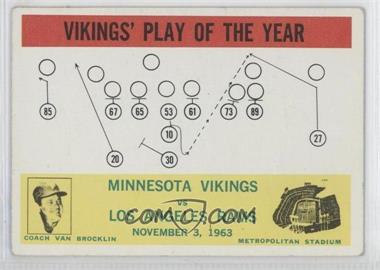 1964 Philadelphia - [Base] #112 - Vikings' Play of the Year