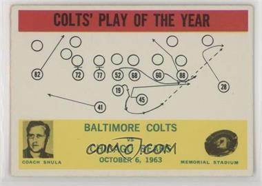 1964 Philadelphia - [Base] #14 - Colts' Play of the Year [Good to VG‑EX]