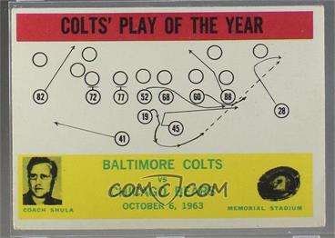 1964 Philadelphia - [Base] #14 - Colts' Play of the Year [COMC RCR Poor]