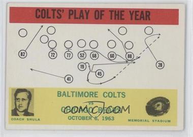 1964 Philadelphia - [Base] #14 - Colts' Play of the Year