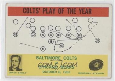 1964 Philadelphia - [Base] #14 - Colts' Play of the Year [Good to VG‑EX]