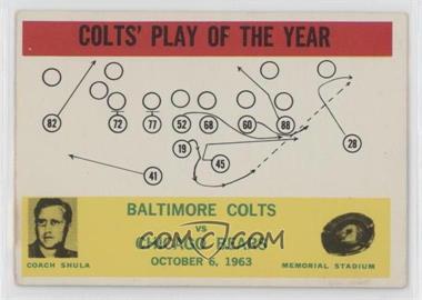 1964 Philadelphia - [Base] #14 - Colts' Play of the Year