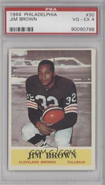 1964 Philadelphia - [Base] #30 - Jim Brown [PSA 4 VG‑EX]