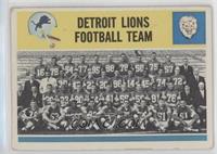 Detroit Lions Team [Good to VG‑EX]