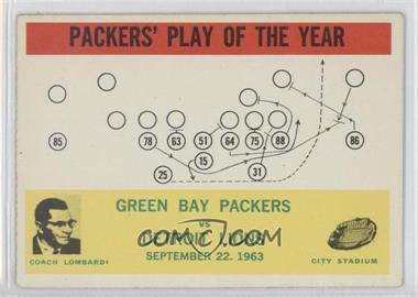 1964 Philadelphia - [Base] #84 - Packers' Play of the Year