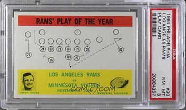 1964 Philadelphia - [Base] #98 - Rams' Play of the Year [PSA 8 NM‑MT]