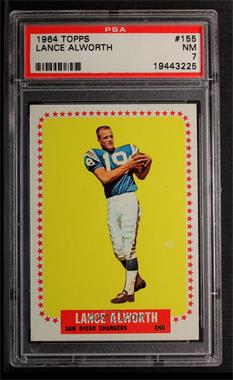 1964 Topps - [Base] #155 - Lance Alworth [PSA 7 NM]