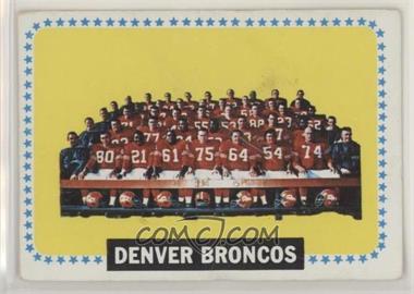 1964 Topps - [Base] #65 - Denver Broncos Team [Good to VG‑EX]