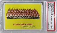 Ottawa Rough Riders Team [PSA 8 NM‑MT]