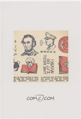 1965-67 Philadelphia Insert Tattoos - [Base] #_NoN - Abraham Lincoln, Douglas MacArthur, Skull [Good to VG‑EX]