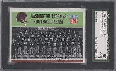 1965 Philadelphia - [Base] #183 - Washington Redskins Team [SGC 50 VG/EX 4]