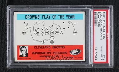1965 Philadelphia - [Base] #42 - Browns' Play of the Year, Blanton Collier [PSA 8 NM‑MT]