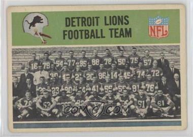 1965 Philadelphia - [Base] #57 - Detroit Lions Team [Good to VG‑EX]