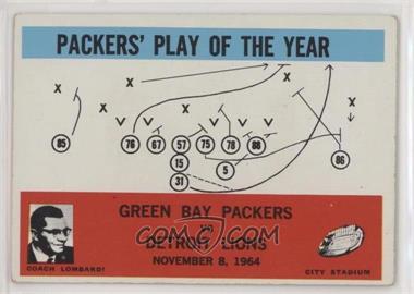 1965 Philadelphia - [Base] #84 - Packers' Play of the Year, Vince Lombardi