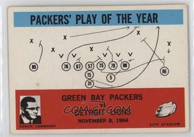 1965 Philadelphia - [Base] #84 - Packers' Play of the Year, Vince Lombardi