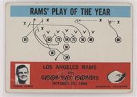 Rams' Play of the Year, Harland Svare [Good to VG‑EX]
