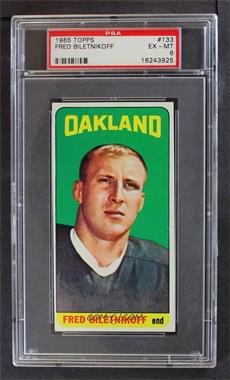 1965 Topps - [Base] #133 - Fred Biletnikoff [PSA 6 EX‑MT]