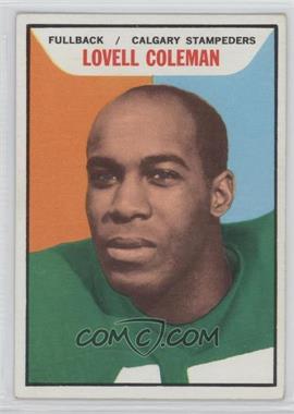 1965 Topps CFL - [Base] #18 - Lovell Coleman