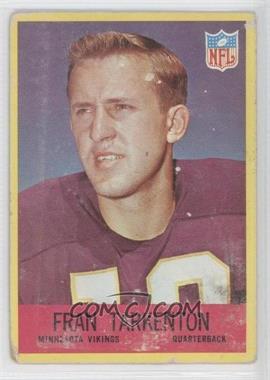 1967 Philadelphia - [Base] #106 - Fran Tarkenton [Poor to Fair]