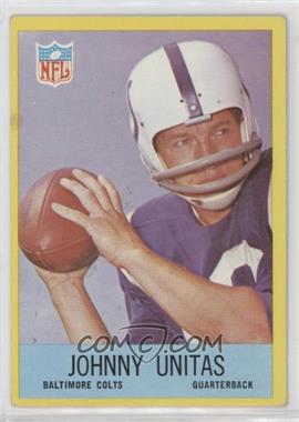 1967 Philadelphia - [Base] #23 - Johnny Unitas [Good to VG‑EX]