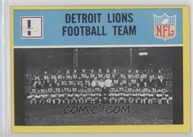 1967 Philadelphia - [Base] #61 - Detroit Lions Team [Good to VG‑EX]