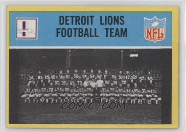 1967 Philadelphia - [Base] #61 - Detroit Lions Team [Good to VG‑EX]