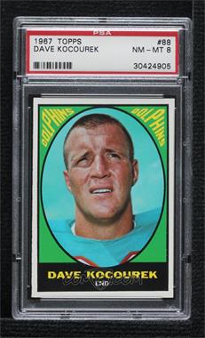 1967 Topps - [Base] #88 - Dave Kocourek [PSA 8 NM‑MT]