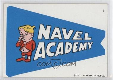 1967 Topps - Krazy Pennants #1 - Navel Academy