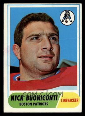 1968 Topps - [Base] #124 - Nick Buoniconti [VG]