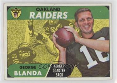 1968 Topps - [Base] #142 - George Blanda