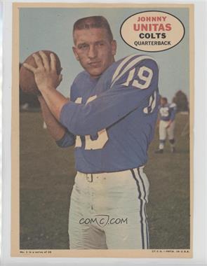 1968 Topps - Poster Inserts #1 - Johnny Unitas [Poor to Fair]