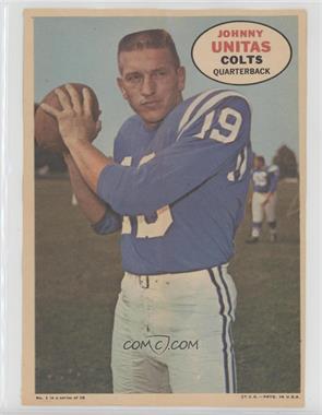 1968 Topps - Poster Inserts #1 - Johnny Unitas [Poor to Fair]