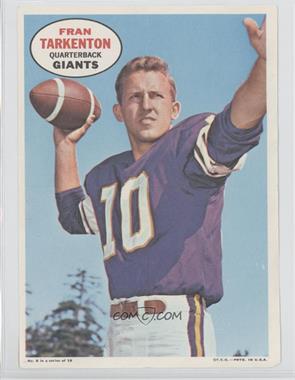 1968 Topps - Poster Inserts #6 - Fran Tarkenton (Wearing a Minnesota Vikings Jersey) [Good to VG‑EX]